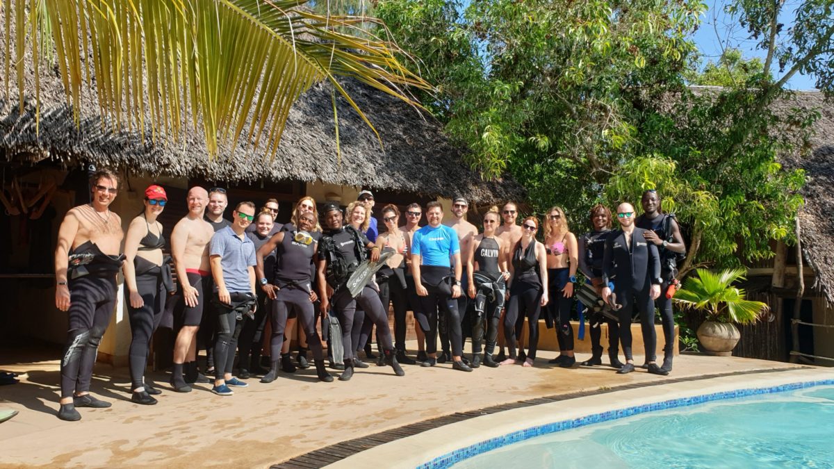 linda bahari dive point team and salesforce team